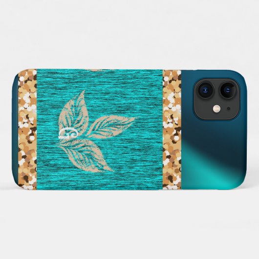 Coques Case-Mate iPhone Elégant Turquoise tendance (Dos (Horizontal))