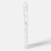 Coques Case-Mate iPhone Élégant Valentines, Amour, Anniversaire Coeur Roug (Verso / Gauche)