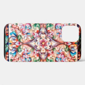 COQUES Case-Mate iPhone ÉLÉGANT VERT BLEU ROSE ROUGE ROUGE IMAGINAIRE FLOR (Verso (horizontal))