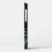 Coques Case-Mate iPhone Élégant vert, bleu tulips motif (Verso / Gauche)