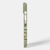 Coques Case-Mate iPhone Elégant vert Bohème Déco Dots Spirales Artistique (Verso / Gauche)