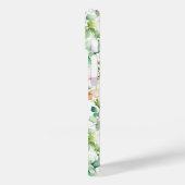 Coques Case-Mate iPhone Elégant vert fleurs sauvages d'aquarelle (Verso / Gauche)