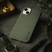 Coques Case-Mate iPhone Élégant Vert Forêt Profond Minimaliste ROULIV iPho