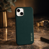 Coques Case-Mate iPhone Élégant Vert Forêt Profond Minimaliste ROULIV iPho