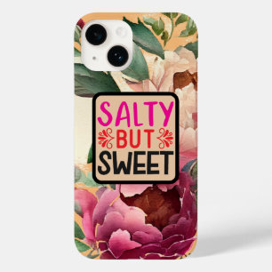 Coque Pour iPhone 14 Elégant Vintage de pivoine florale "Salé mais doux