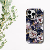 Coques Case-Mate iPhone Élégant violet et crème orchidée florale