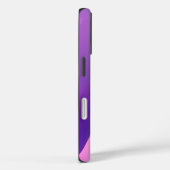 Coques Case-Mate iPhone Élégant violet rose dégradé Vague Abstraite (Verso / Droite)