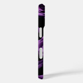 Coques Case-Mate iPhone Élégant violet Rose Monogramme (Verso / Droite)
