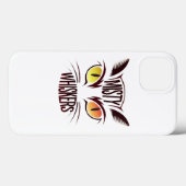 Coques Case-Mate iPhone Elégant Whiskers de Chat (Verso (horizontal))