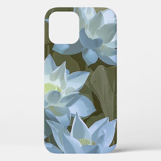 Coques Case-Mate iPhone Elegant White Lotus Acrylic Artwork | (Verso)