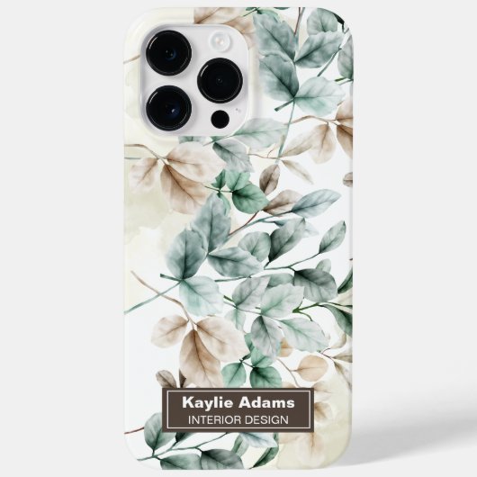 Coques Case-Mate iPhone Elégante aquarelle Coque-coque iphone mat (Verso)