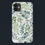 Case-Mate iPhone Case Elégante aquarelle des Feuilles botaniques<br><div class="desc">Peint à la main</div>