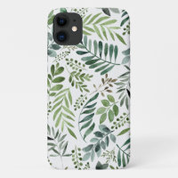 Elégante aquarelle des Feuilles botaniques 