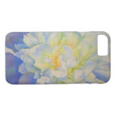 Coques Case-Mate iPhone Elégante aquarelle fleurie de pivoine blanche (Dos (Horizontal))