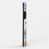 Coques Case-Mate iPhone Elégante aquarelle fleurie rose et blanc (Dos/Droite)