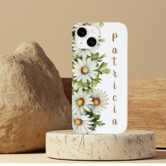 Coque Pour iPhone 14 Elégante aquarelle Fleurs marguerites