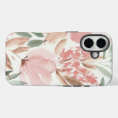 Coques Case-Mate iPhone Elégante aquarelle florale (Verso (horizontal))