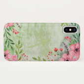 Coques Case-Mate iPhone Elégante aquarelle florale Dragonfly Art (Dos (Horizontal))