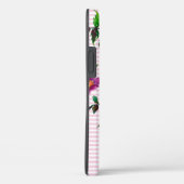 Coques Case-Mate iPhone Elégante aquarelle rose monogrammée (Verso / Droite)