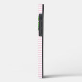 Coques Case-Mate iPhone Elégante aquarelle rose monogrammée (Verso / Gauche)