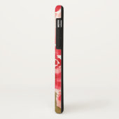 Coques Case-Mate iPhone Elégante aquarelle Rose rouge Monogramme (Dos/Gauche)