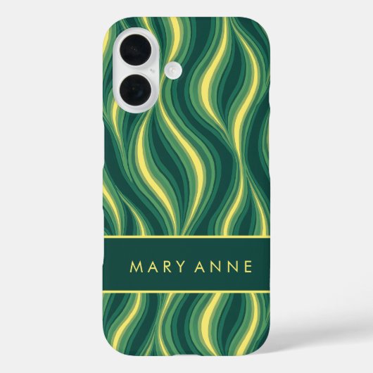 Coques Case-Mate iPhone Élégante bande verticale ondulée rétro (Verso)