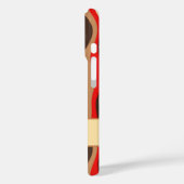 Coques Case-Mate iPhone Élégante bande verticale ondulée rétro (Verso / Gauche)