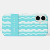 Coques Case-Mate iPhone Élégante bande verticale ondulée rétro (Verso (horizontal))