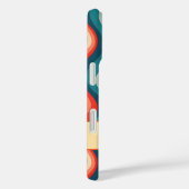 Coques Case-Mate iPhone Élégante bande verticale ondulée rétro (Verso / Droite)