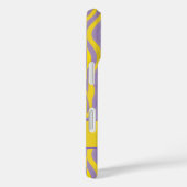 Coques Case-Mate iPhone Élégante bande verticale ondulée rétro (Verso / Droite)