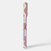 Coques Case-Mate iPhone Élégante bande verticale ondulée rétro (Verso / Droite)