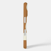 Coques Case-Mate iPhone Élégante bande verticale ondulée rétro (Verso / Droite)