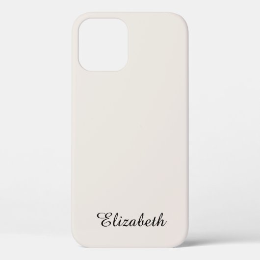 Coques Case-Mate iPhone Élégante calligraphie Modèle moderne Nom Monogramm (Verso)