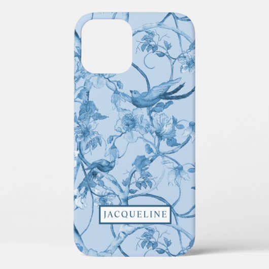 Coques Case-Mate iPhone Élégante Chinoiserie florale Dusty Blancs (Verso)