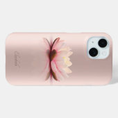 Coques Case-Mate iPhone Élégante Classique Fleur de Lotus Or Rose (Verso (horizontal))