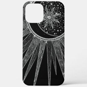 Case-Mate iPhone Case Elégante conception en noir de la lune de soleil d