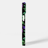 Coques Case-Mate iPhone Élégante couleur magenta violet fleurs (Verso / Droite)