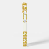 COQUES Case-Mate iPhone ÉLÉGANTE CRÈME D'OR CHAMPAGNE COULEUR PETITE FLEUR (Verso / Gauche)