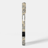 Coques Case-Mate iPhone Elégante crème et marguerite noire (Verso / Droite)