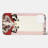 Coques Case-Mate iPhone Elégante dame à Paris Art Déco (Verso (horizontal))