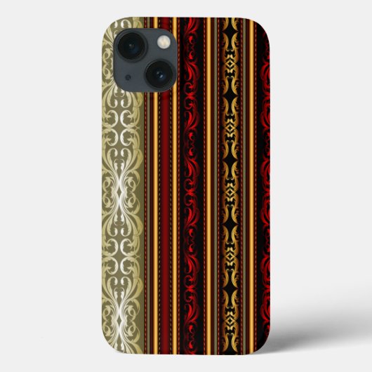 Coques Case-Mate iPhone Élégante dentelle de bande rétro (Verso)