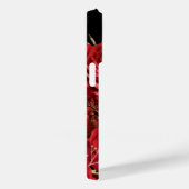 Coques Case-Mate iPhone Elégante feuille d'or rouge Rose (Verso / Droite)