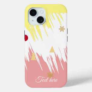 Coque Pour iPhone 15 Élégante fille blanche et rose