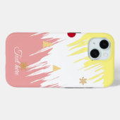 Coques Case-Mate iPhone Élégante fille blanche et rose (Verso (horizontal))