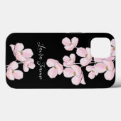 Coques Case-Mate iPhone Élégante Fleur de cerisier Floral Moderne Chic (Verso (horizontal))