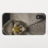 Coques Case-Mate iPhone Elégante fleur d'orchidée gris noir (Dos (Horizontal))