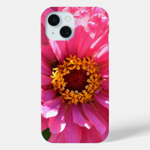Coque Pour iPhone 15 Élégante fleur rose fleurie rose Zinnia