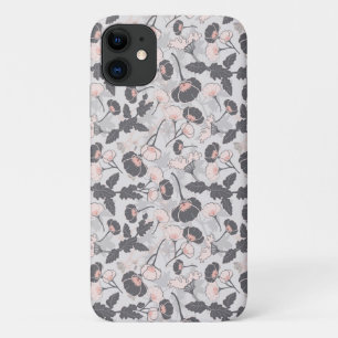 Case-Mate iPhone Case Élégante Fleurs en gris rose féminin