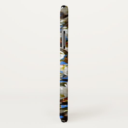 Coques Case-Mate iPhone Élégante floraison blanche Printemps (Dos/Droite)