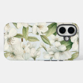 Coques Case-Mate iPhone Élégante floraison de pomme blanche dure (Verso (horizontal))